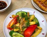 Hình bước làm 4 của món Củ Quả Xào Chay Ngũ Sắc