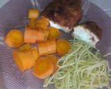 Foto del paso 3 de la receta: Pechuga de pollo a la mostaza rellena de queso y jamón