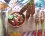 Sate lilit dengan sambal matah langkah memasak 8 foto