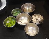 A picture of step 1 of Basil Pesto Rice With Vegetables.