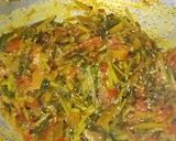 A picture of step 6 of Thotakura Tomato Curry.