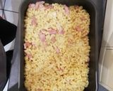 Une image de l'étape 5 de Gratin de pates, lardons et cheddar.