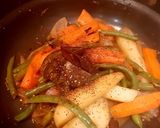 A picture of step 3 of Mutton Stew with Veggies.