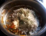 A picture of step 2 of Vegetable fried rice.