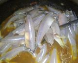 A picture of step 7 of Nethallu fish Curry.