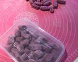 รูปขั้นตอนการทำที่ 2 ของ Sweet potato Gnocchi ย้อกกี้มันม่วงซอสเพสโต้