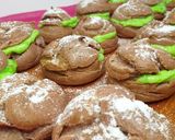 Foto langkah ke 7 dari resep 18. Soes vla pandan Ala Ogato Kitchen.