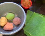 Foto langkah ke 4 dari resep Klepon Ubi Jalar Kuning Pelangi & Marble.