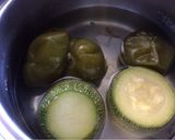 A picture of step 1 of Fake Guacamole.