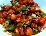 A picture of step 3 of Crispy Chilli Garlic Chickpeas.