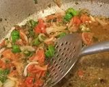 A picture of step 3 of Kunwara chawal.