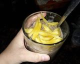 Hình bước làm 8 của món Sinh tố chuối milo ăn kèm mít xé sợi