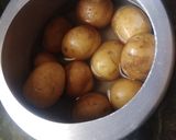 A picture of step 13 of Panipuri with corn potato masala.