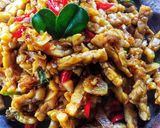Foto langkah ke 5 dari resep Orek Tempe Daun Jeruk.