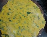 A picture of step 2 of Methi paratha.