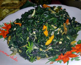 Foto langkah ke 7 dari resep Tumis Daun Pepaya Jepang Anti Pahit.