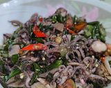Foto langkah ke 10 dari resep Cumi Cabe Ijo.