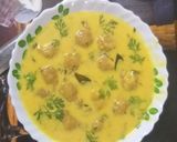 A picture of step 9 of Pakoda ki kadhi.