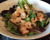 Foto del paso 13 de la receta: Ensalada con camarones al Ajillo (Gambas al Ajillo)