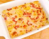 Foto del paso 6 de la receta Patatas con Bacon y Jamón York gratinado con Bechamel