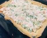 Φωτογραφία βήματος 10 της συνταγής Quiche με σολομό, σπαράγγια και κρέμα γάλακτος