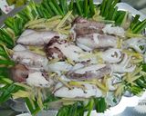 Hình bước làm 5 của món Mực hấp gừng