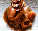 Foto del paso 19 de la receta: Cazuela de calamares rellenos de pimiento asado y huevo codorniz