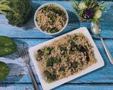 A picture of step 8 of Broccoli Rice.