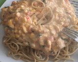 Foto del paso 4 de la receta: Salsa de queso crema con fideos