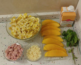 Foto del paso 6 de la receta: Pasta farfalle de limón con crema de mango y pesto de frutos secos