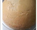 A picture of step 4 of Princess eggless cake.