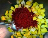 A picture of step 2 of Mango pickle.