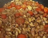 Foto del paso 3 de la receta Spaghetti con butifarra y champiñones