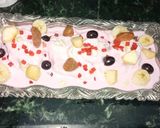 A picture of step 4 of Rasmalai Tiramisu eggless.
