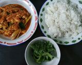 Foto langkah ke 5 dari resep Nasi Bakar Pedas Ayam Jamur.