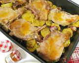 Foto del paso 7 de la receta Chuletas de cerdo al horno con glaseado de mermelada de melocotón y especias