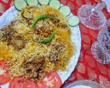 A picture of step 10 of Hyderabadi Biryani.