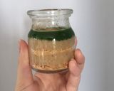 Hình bước làm 2 của món Smoothie chuối táo mix bánh ăn dặm - cải bó xôi - bột quế cho bé ăn dặm