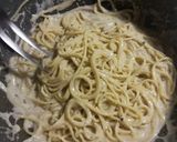 A picture of step 4 of Cacio e Pepe.