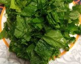 A picture of step 2 of Lai/ Rai ka saag.