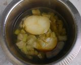 A picture of step 1 of Dudhi bhartha.