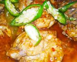 A picture of step 11 of Cholistani chicken khrdai.