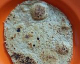A picture of step 4 of Meethi roti.