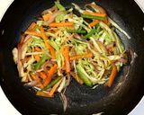 A picture of step 3 of Noodles Frankie | Noodles Kathi Roll.