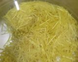 A picture of step 1 of Italian pasta croquettes.