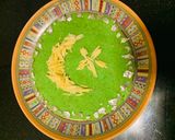 A picture of step 4 of Sooji ka sheera (14 August theme).