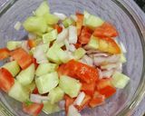 A picture of step 2 of Shirazi Salad.