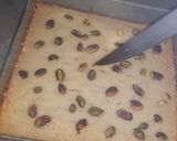 A picture of step 9 of Basbousa.