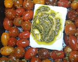 Une image de l'étape 2 de Pâtes aux Tomates cerises feta pesto.
