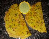 मुगडाळ चिला (moong dal chilla recipe in marathi) रेसिपी स्टेप 6 फोटो 